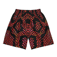 Red Snake skin State Bird mesh shorts