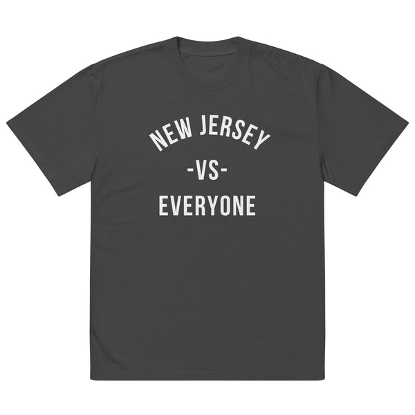 New Jersey vs Everybody Oversized faded t-shirt