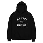 New Jersey vs Everyone Black Oversized Unisex Hoodie