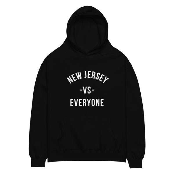 New Jersey vs Everyone Black Oversized Unisex Hoodie