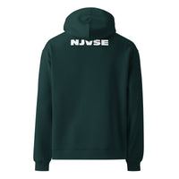 New Jersey vs Everyone State Flower & Bird Pine Green Oversized Hoodie